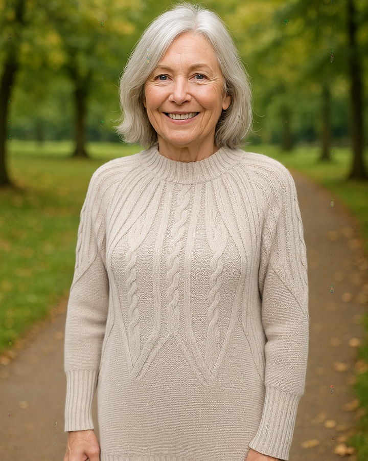 Charlotte - Soft Cable-Knit Jumper Dress