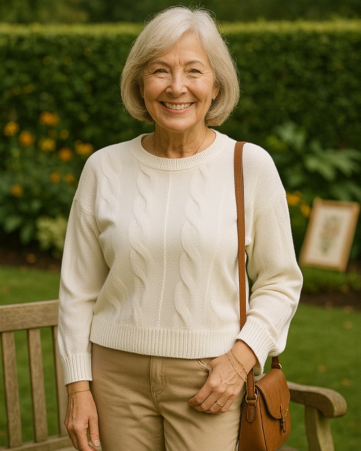 Catherine - Cable-Knit Jumper