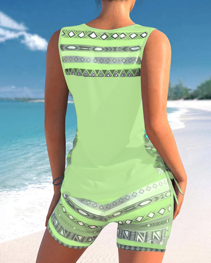Lucinda - Tankini Featuring Geometric Print