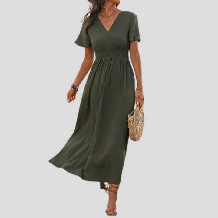 Ursula – Elegant V-Neck Maxi Dress