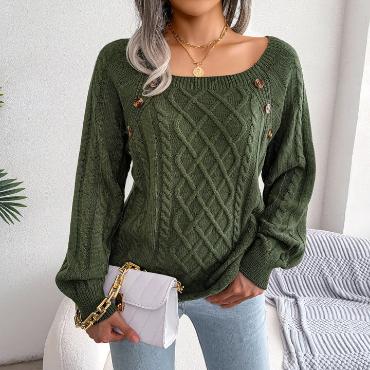 Judith - Shoulder-Button Cable Jumper