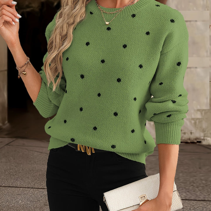 Janet – Soft Polka Dot Knit