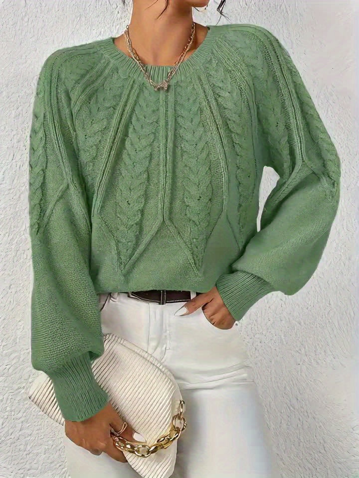 Harper – Cable Knit Crew Neck Jumper