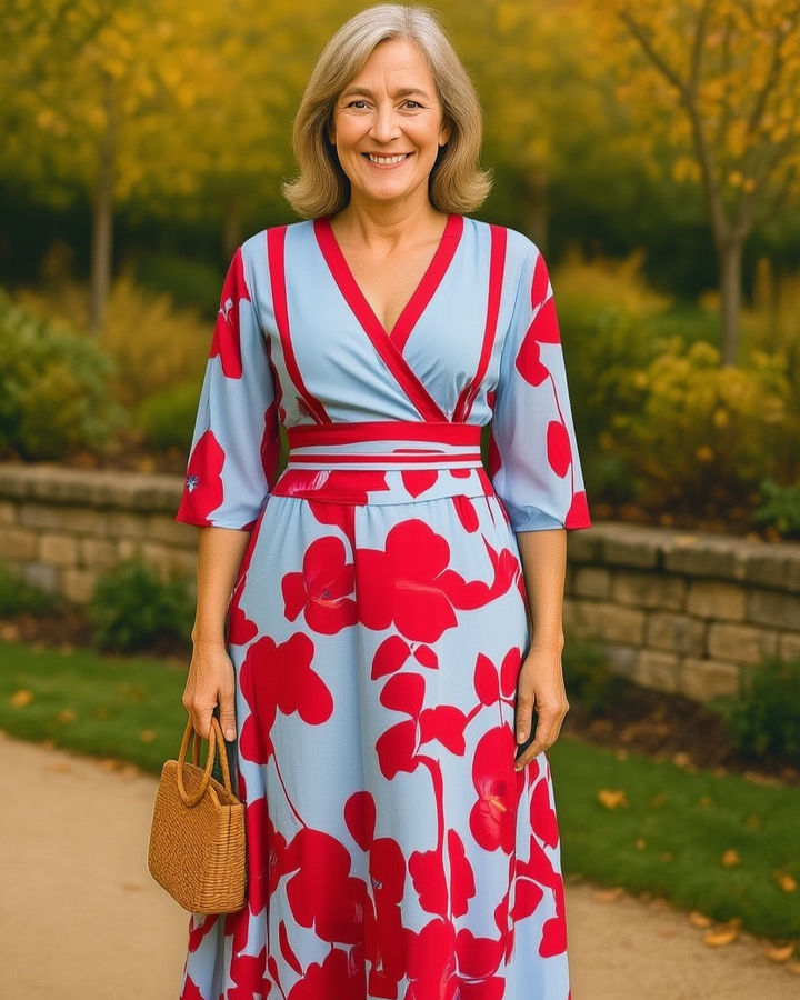 Eleanor – Bold Print Maxi Dress