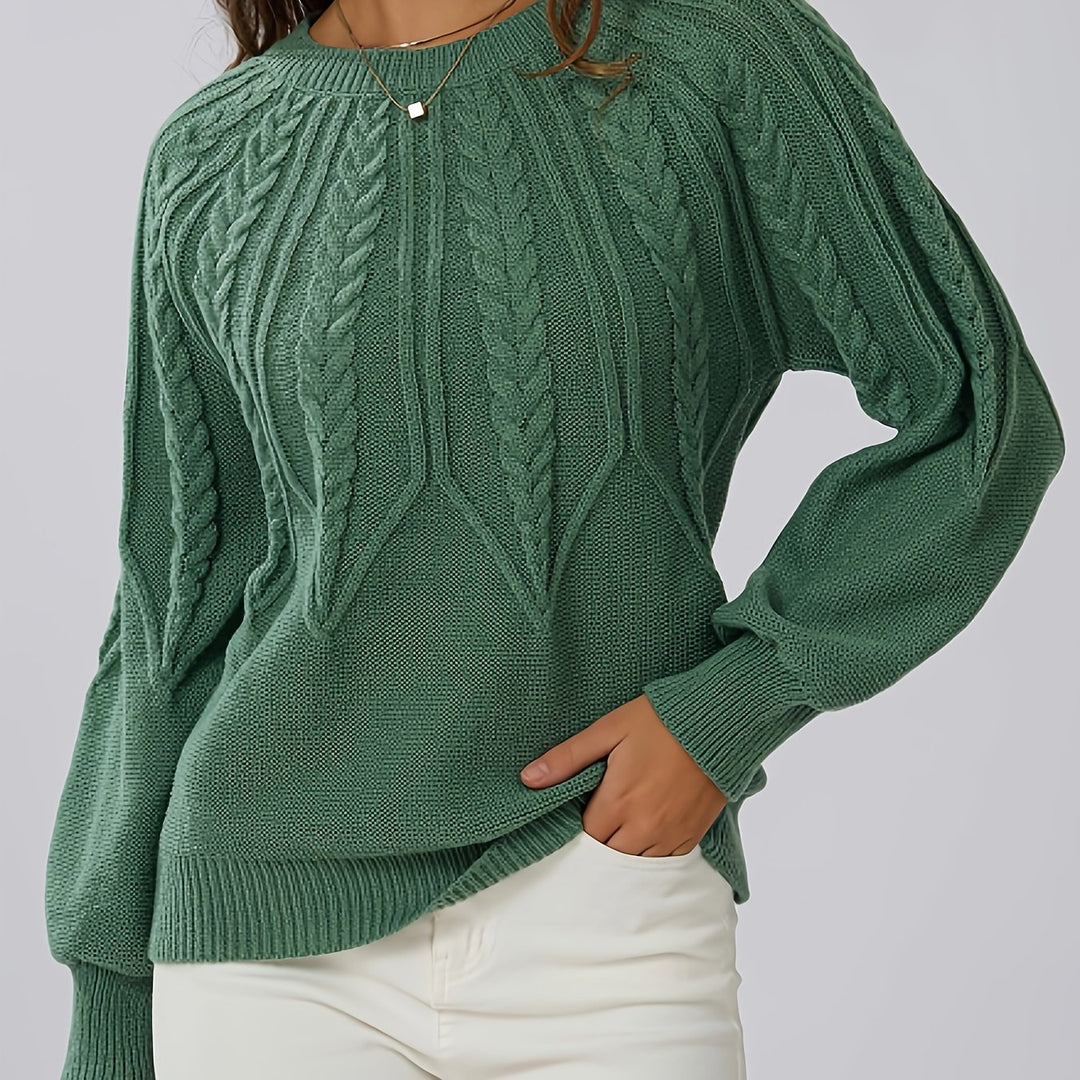 Harper – Cable Knit Crew Neck Jumper