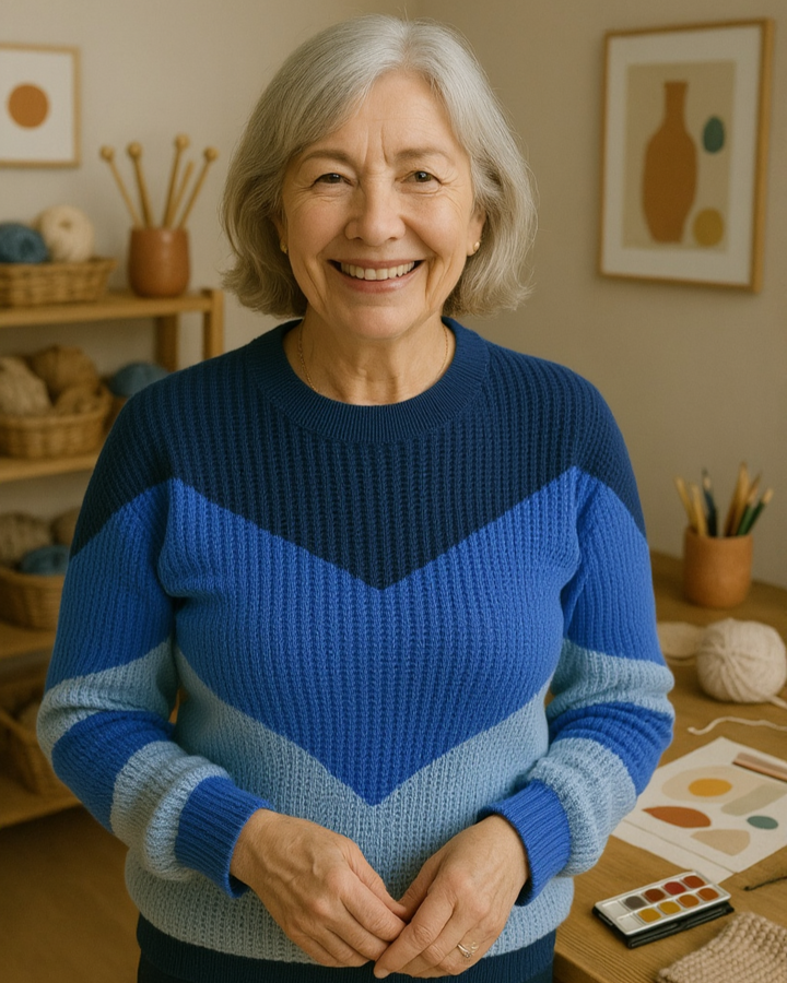 Harriet - Chevron Knit Jumper