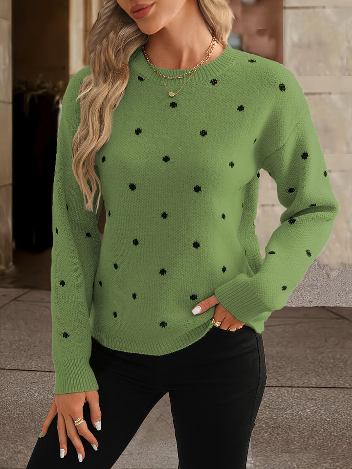 Janet – Soft Polka Dot Knit