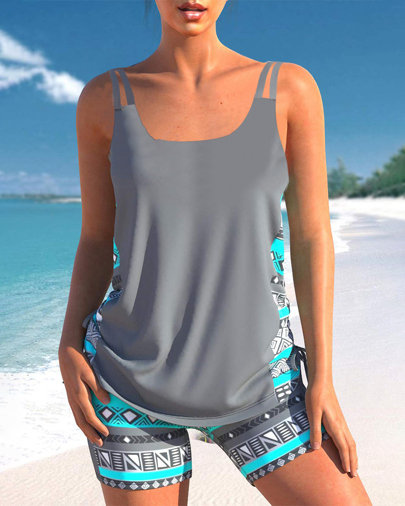 Lucinda - Tankini Featuring Geometric Print