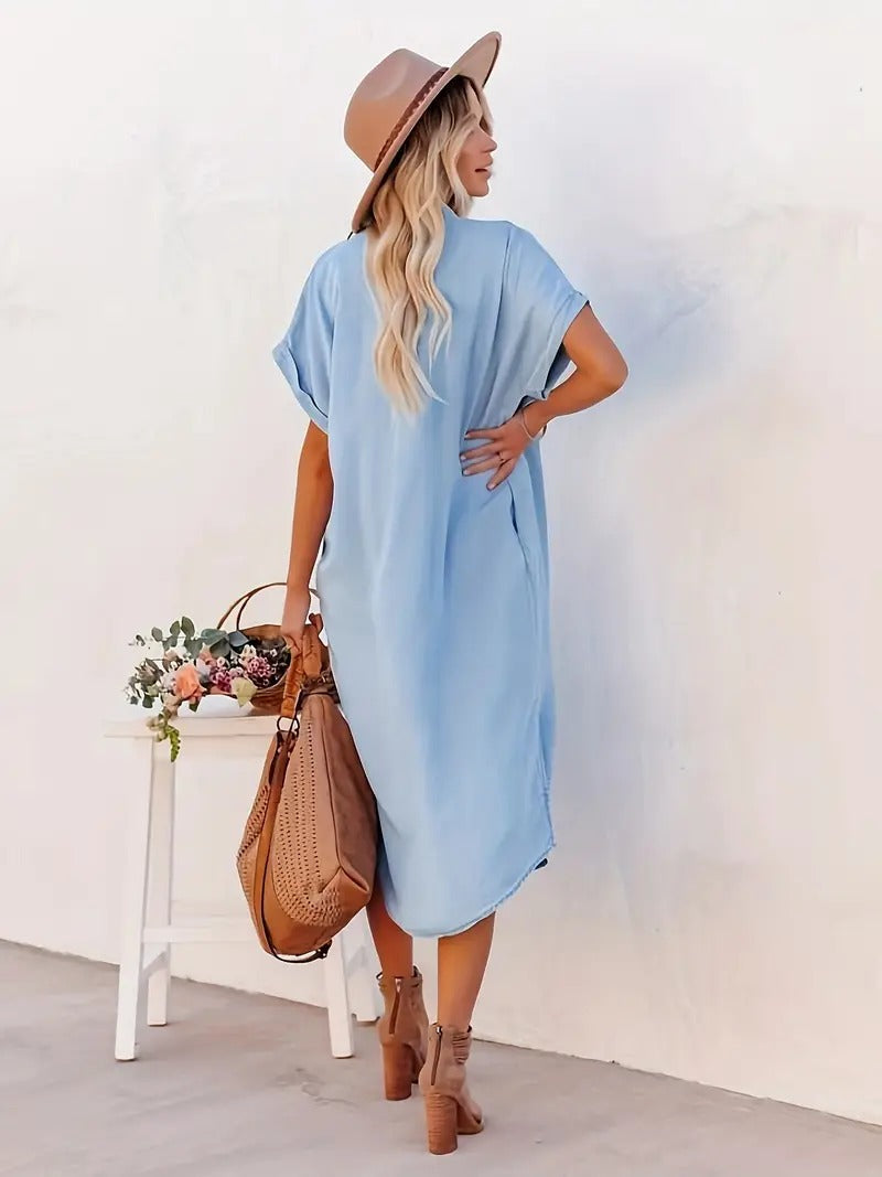 Zara - Chic Pocket Shirt Dress