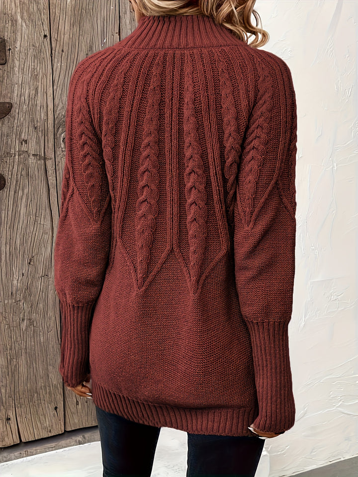 Charlotte - Soft Cable-Knit Jumper Dress