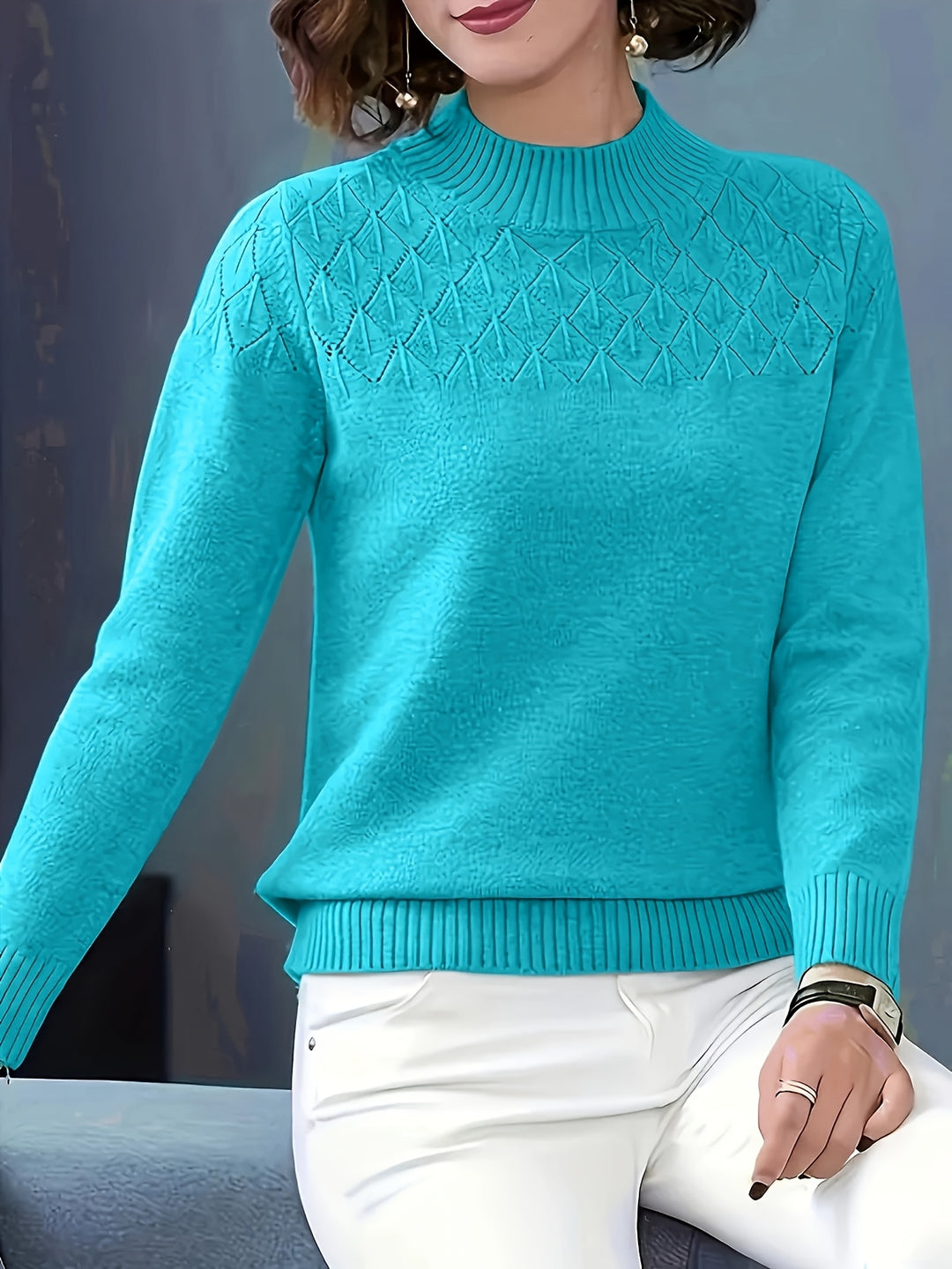 Clara - Textured Knit Jumper