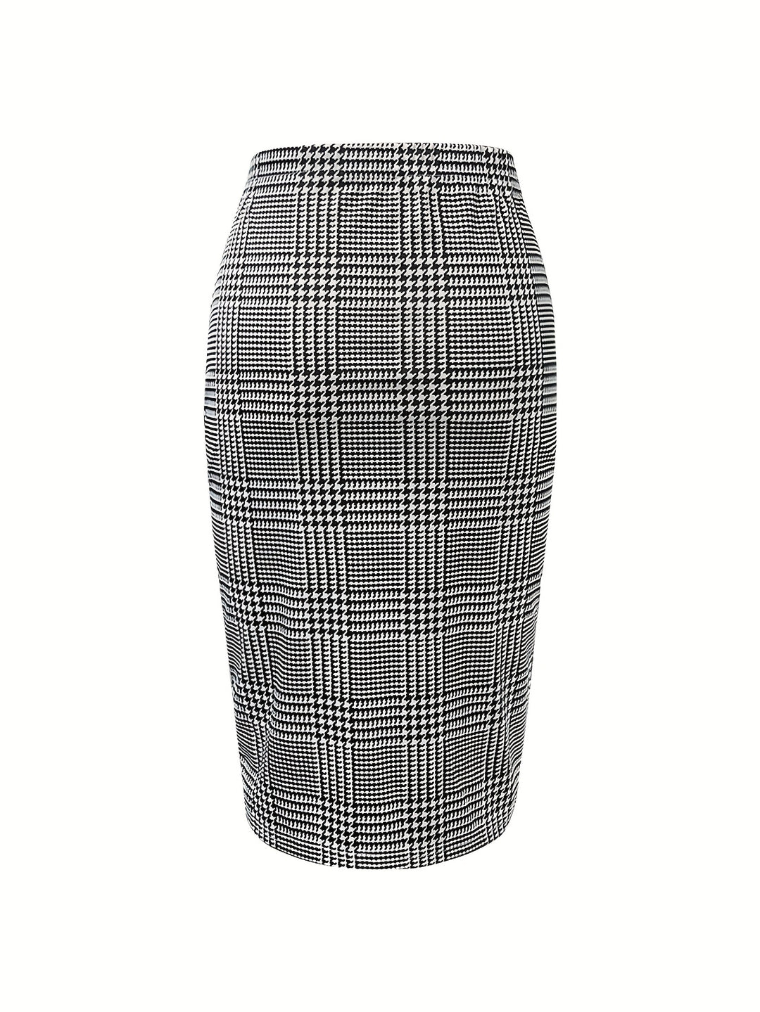 Cecilia – Modern Check Pencil Skirt