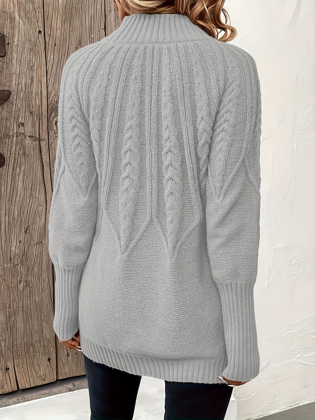 Charlotte - Soft Cable-Knit Jumper Dress