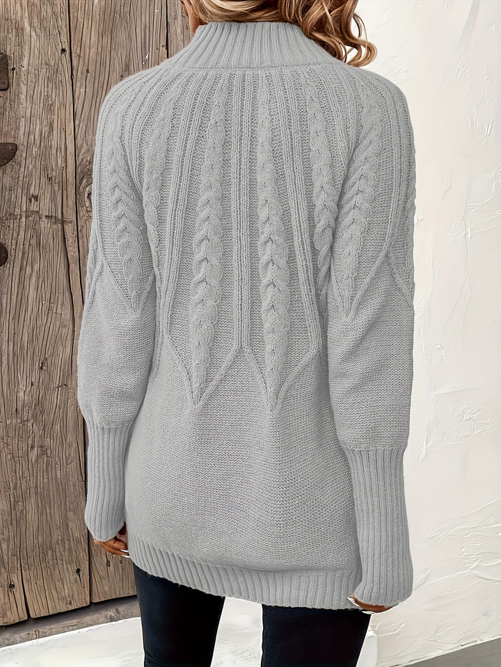 Charlotte - Soft Cable-Knit Jumper Dress