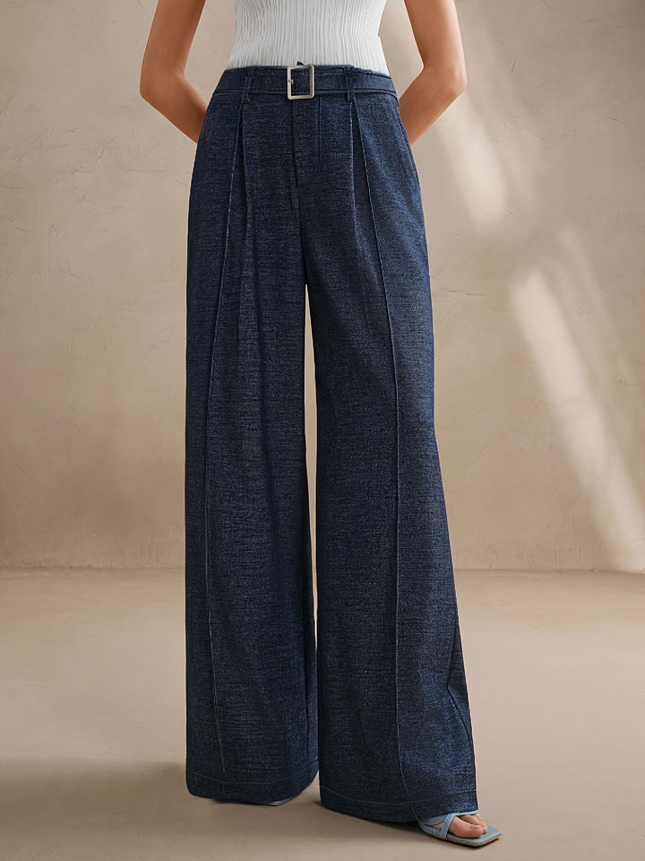 Pauline – Wide-Leg Belted Trousers