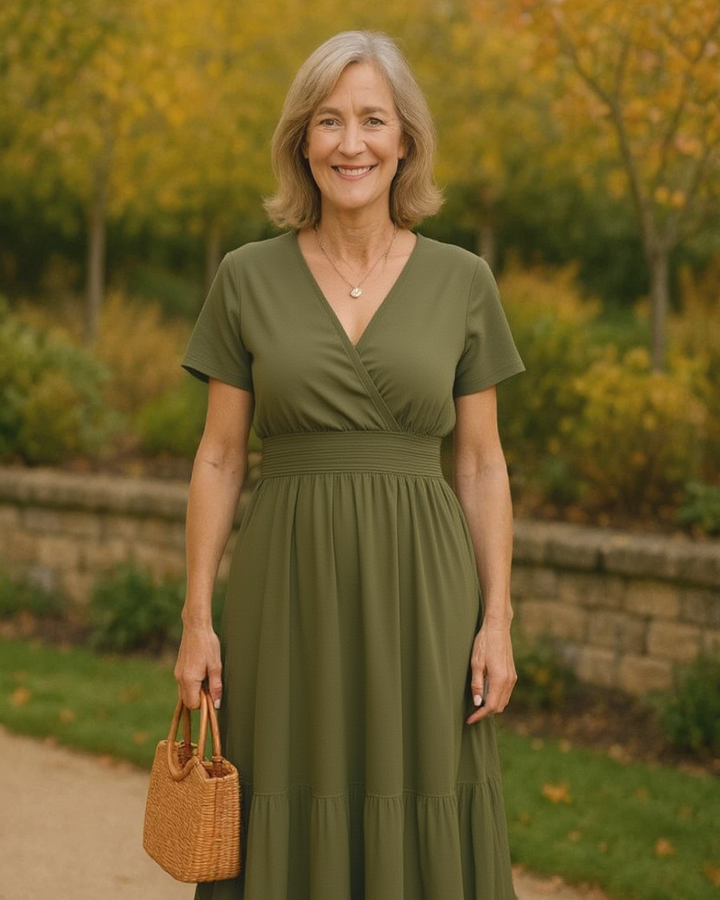 Mabel - Flutter Sleeve Maxi Dress
