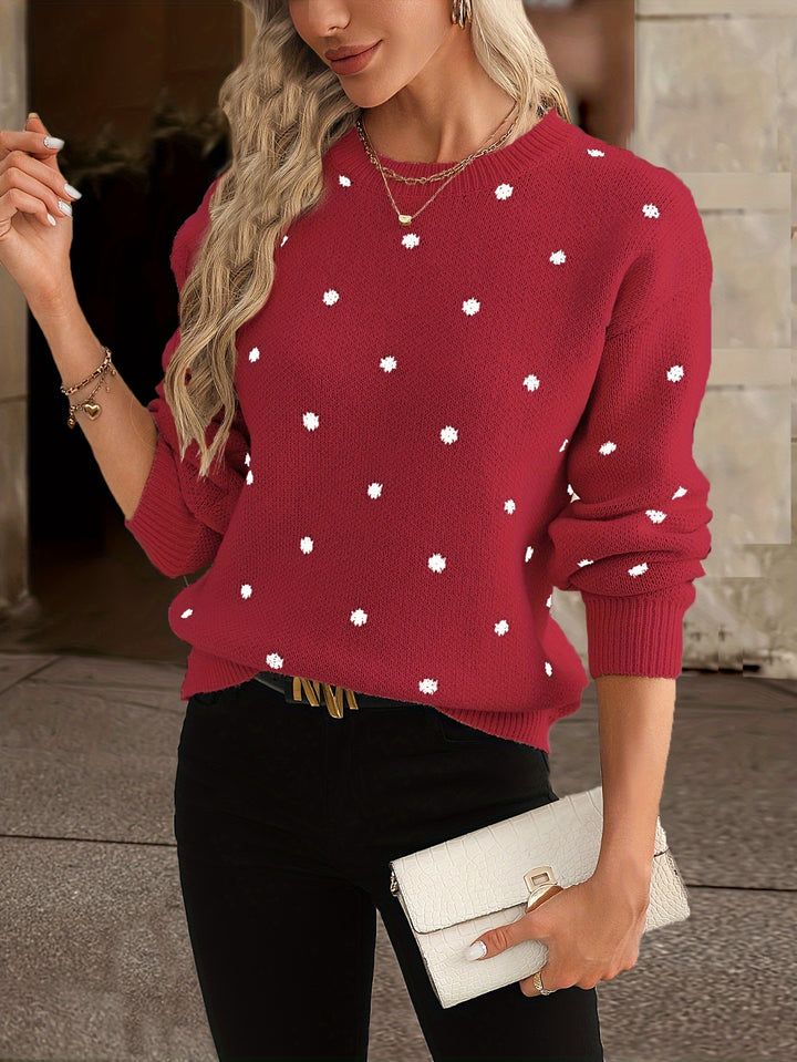 Janet – Soft Polka Dot Knit