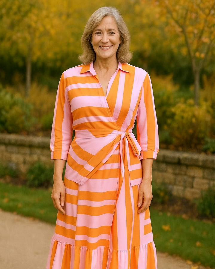 Agatha – Graceful Wrap Midi Dress