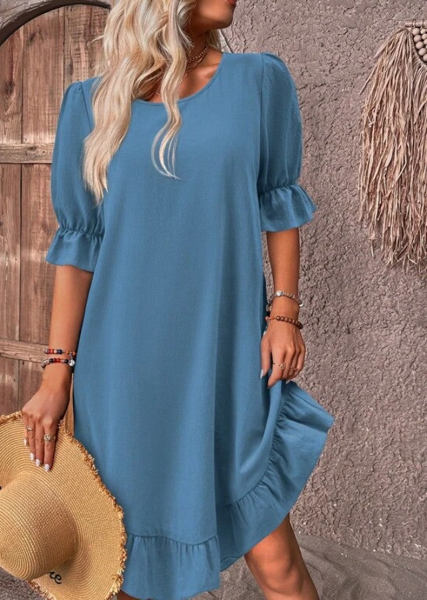 Imogen – Timeless Ruffle Midi Dress