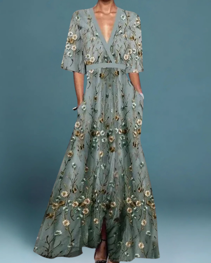 Frances – Graceful Floral Maxi Dress