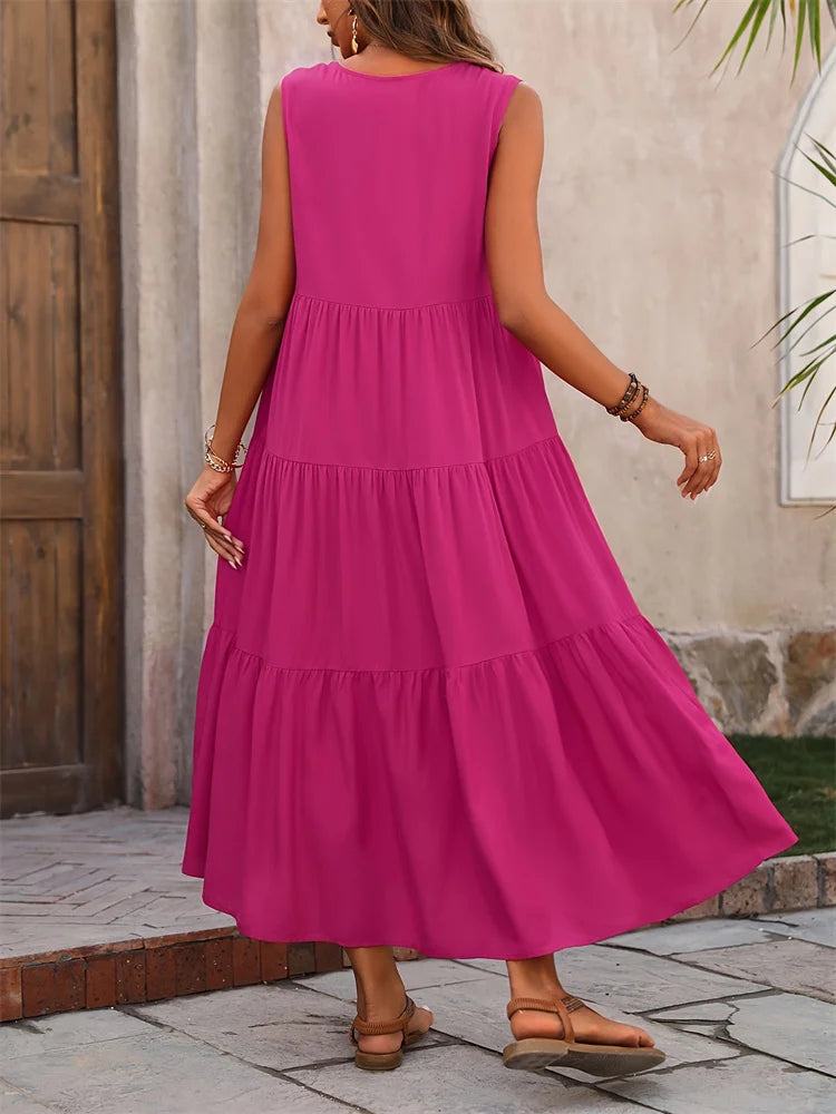 Beatrice – Chic V-Neck Maxi Dress