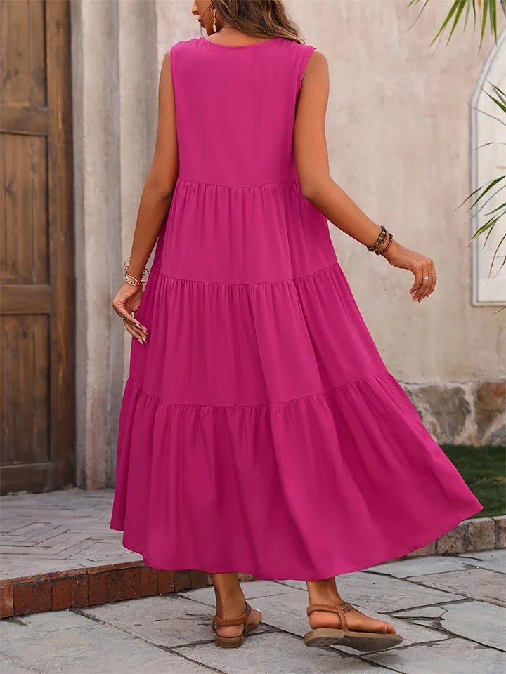 Beatrice – Chic V-Neck Maxi Dress