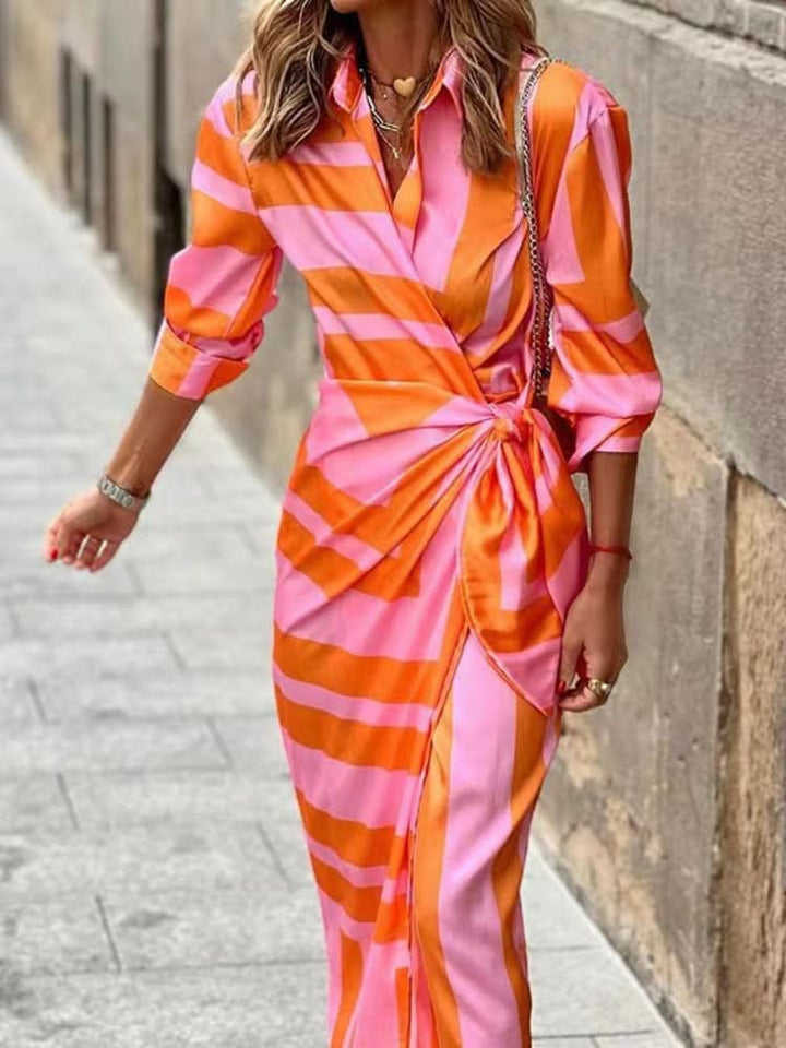 Agatha – Graceful Wrap Midi Dress