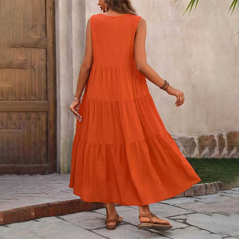 Beatrice – Chic V-Neck Maxi Dress