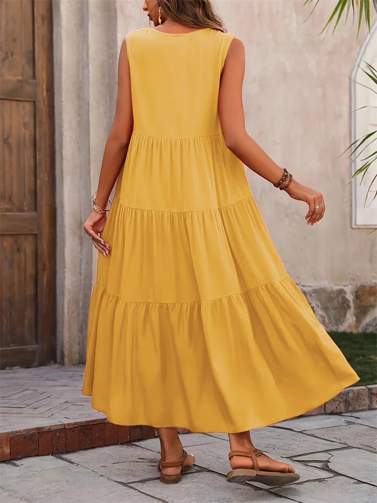 Beatrice – Chic V-Neck Maxi Dress
