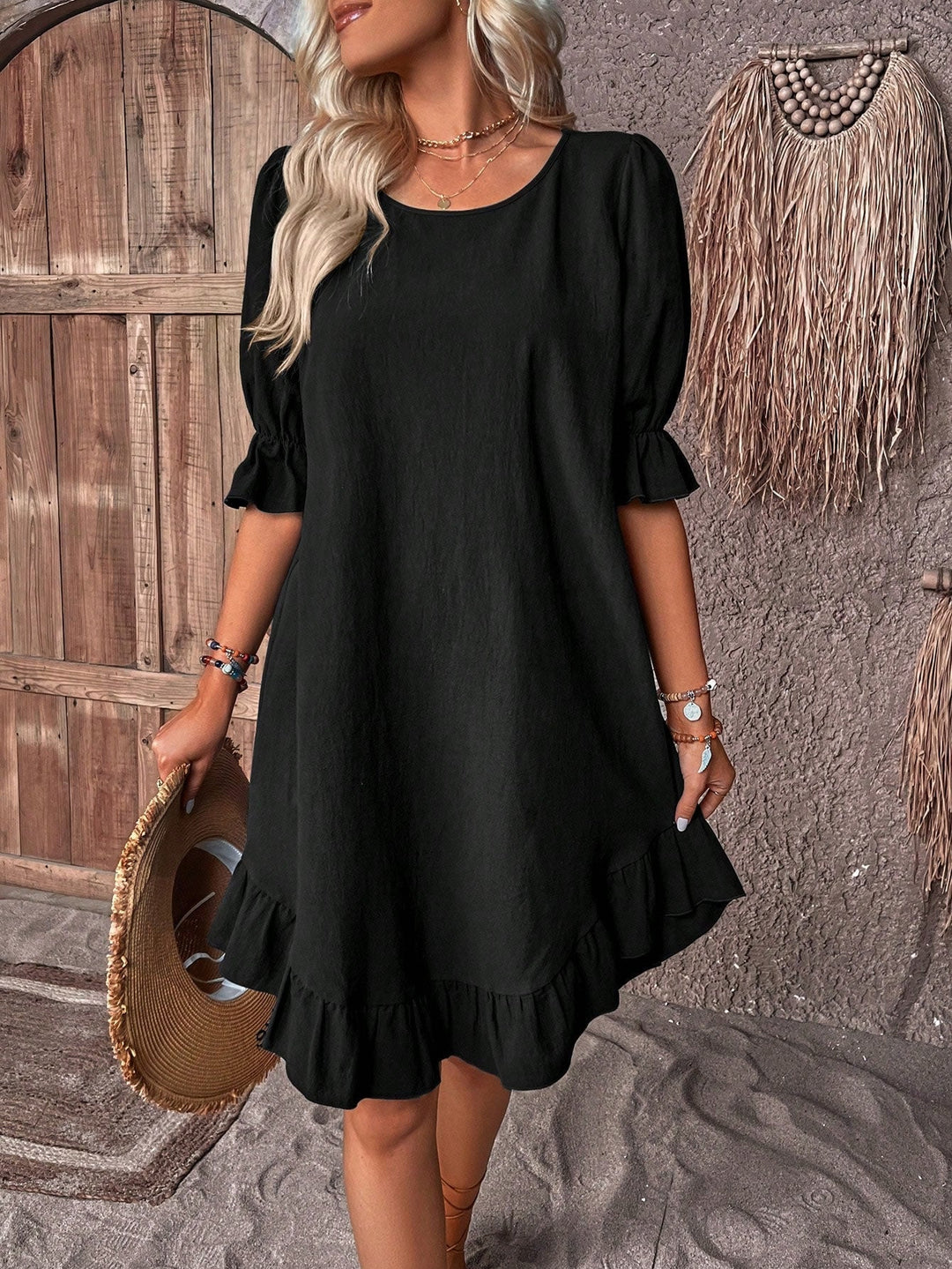 Imogen – Timeless Ruffle Midi Dress
