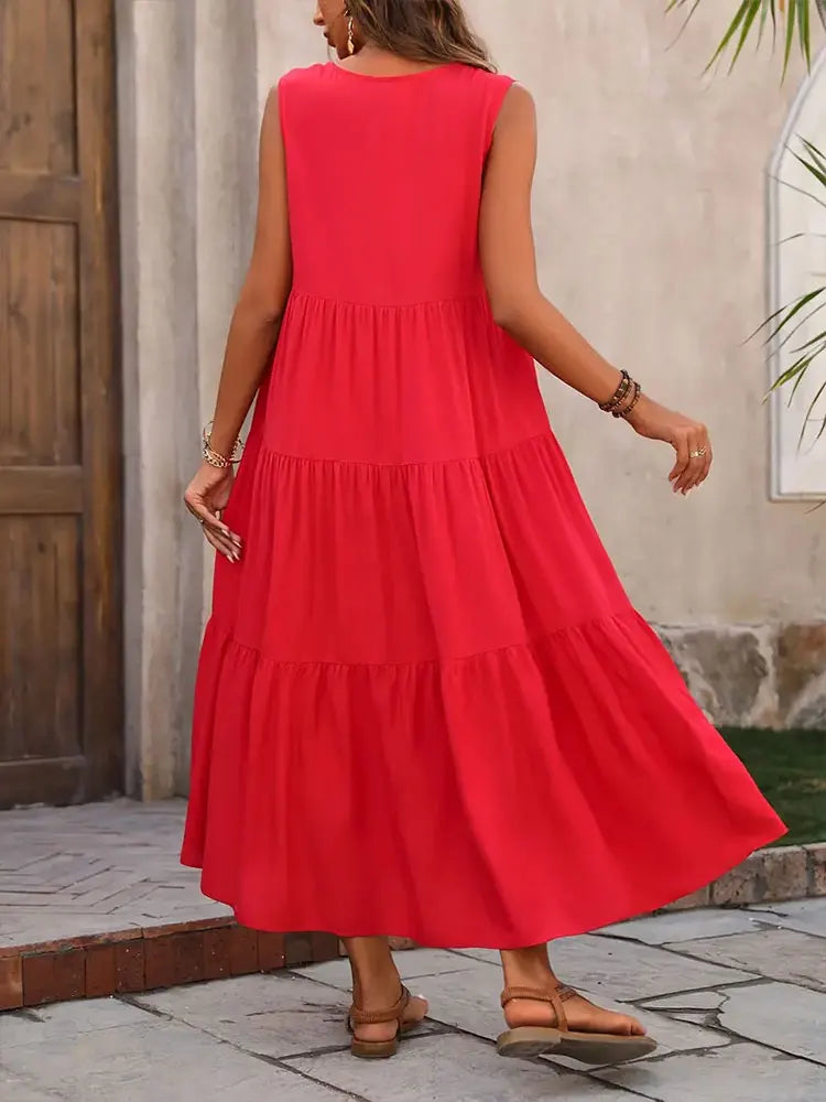 Beatrice – Chic V-Neck Maxi Dress