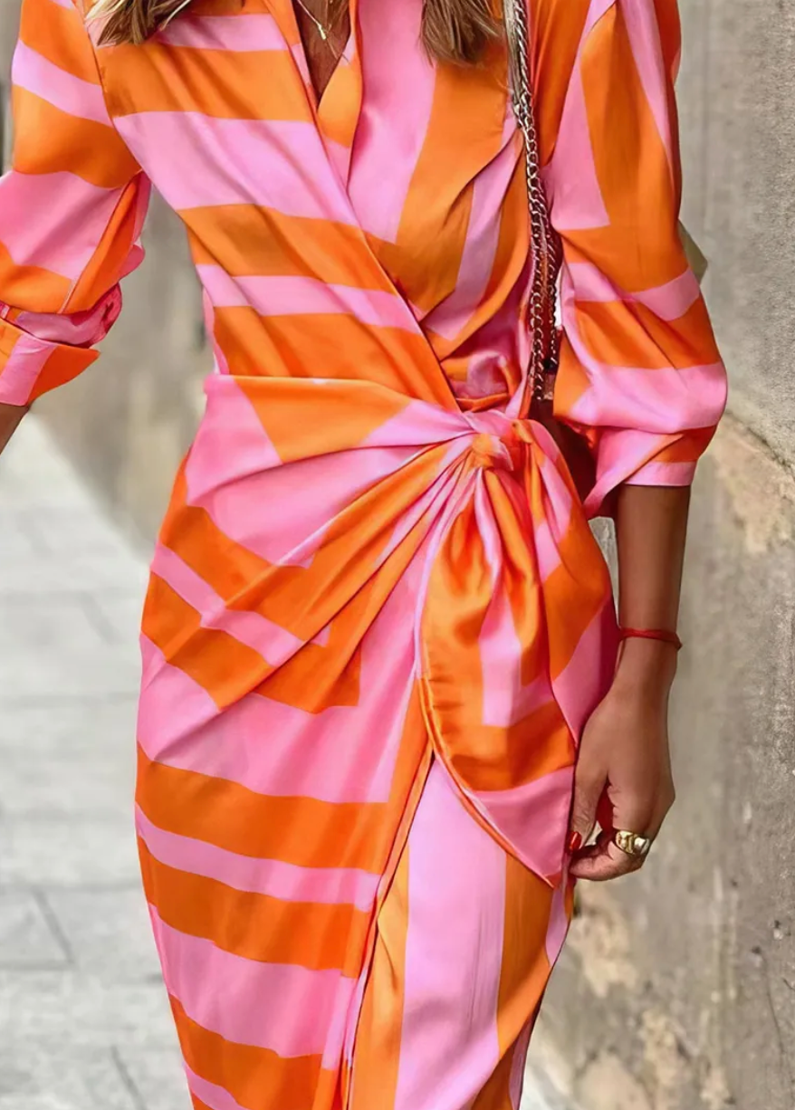 Agatha – Graceful Wrap Midi Dress
