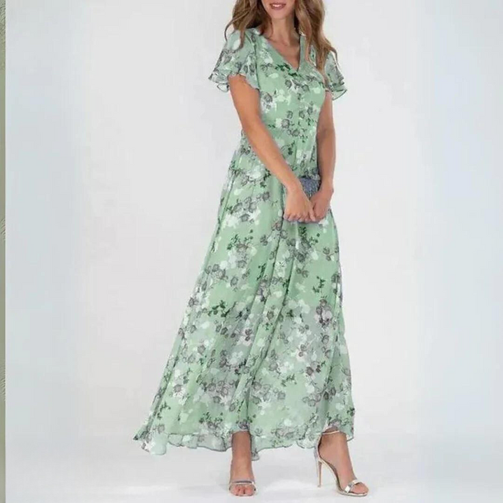 Yvonne - Flowing Chiffon Maxi Dress
