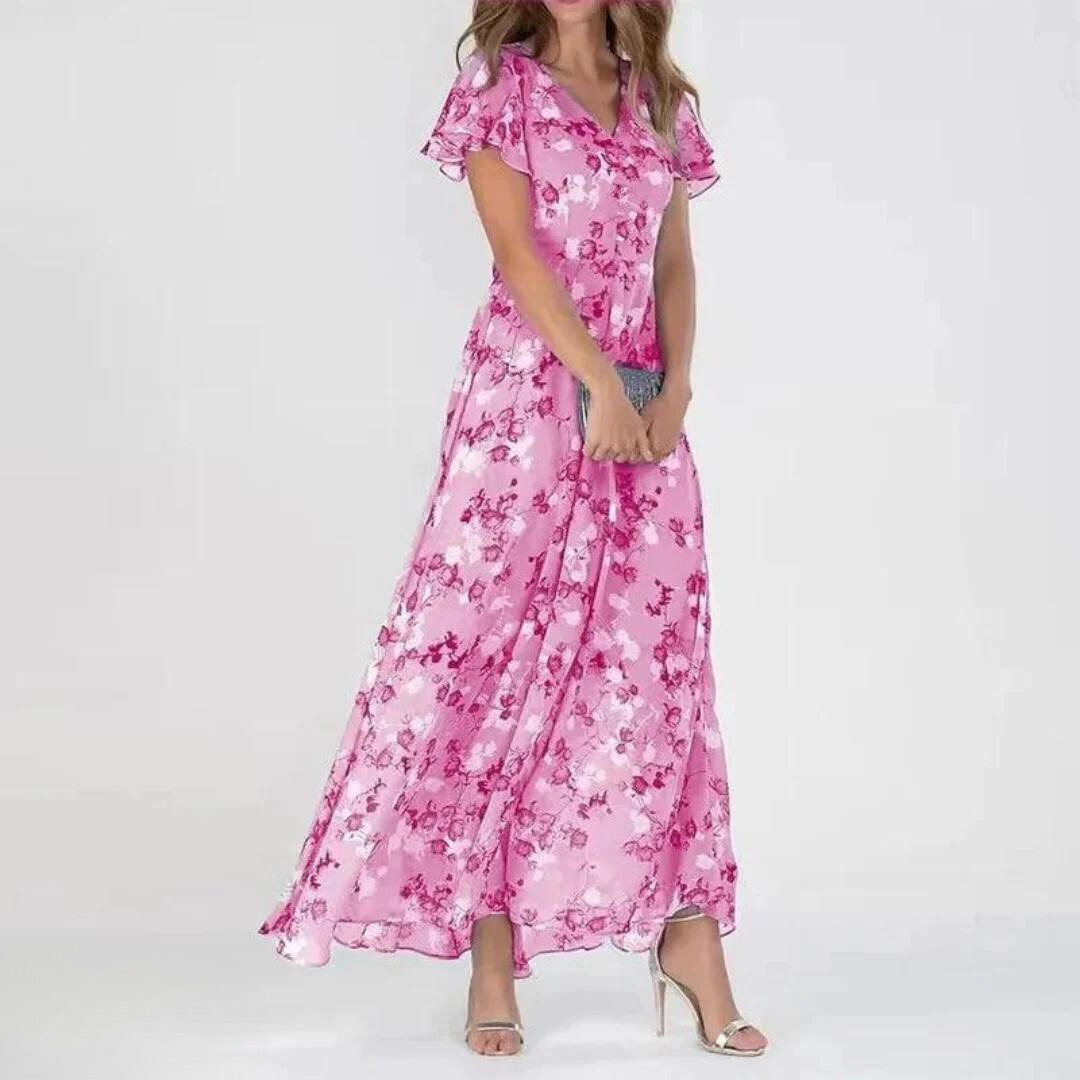 Yvonne - Flowing Chiffon Maxi Dress