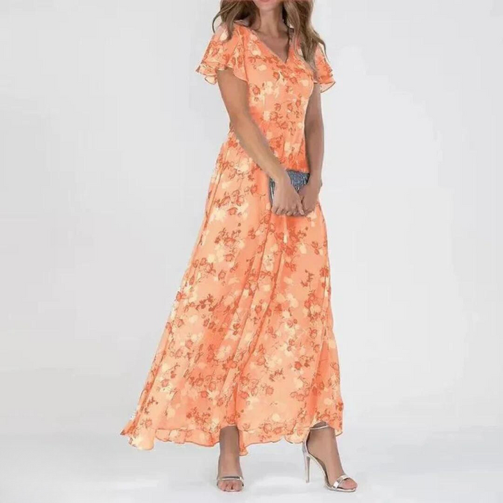 Yvonne - Flowing Chiffon Maxi Dress