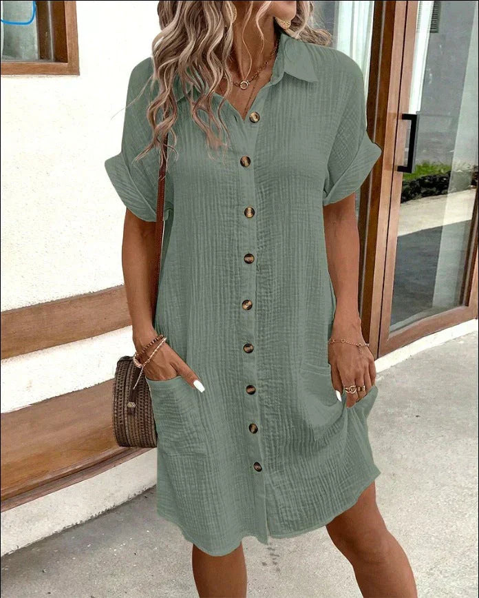Amelia – Elegant Shirt Dress