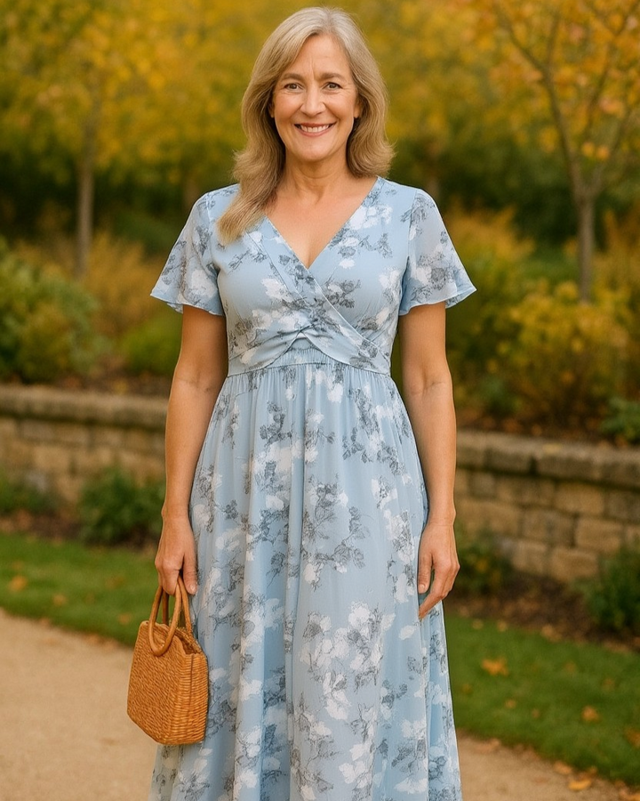 Yvonne - Flowing Chiffon Maxi Dress