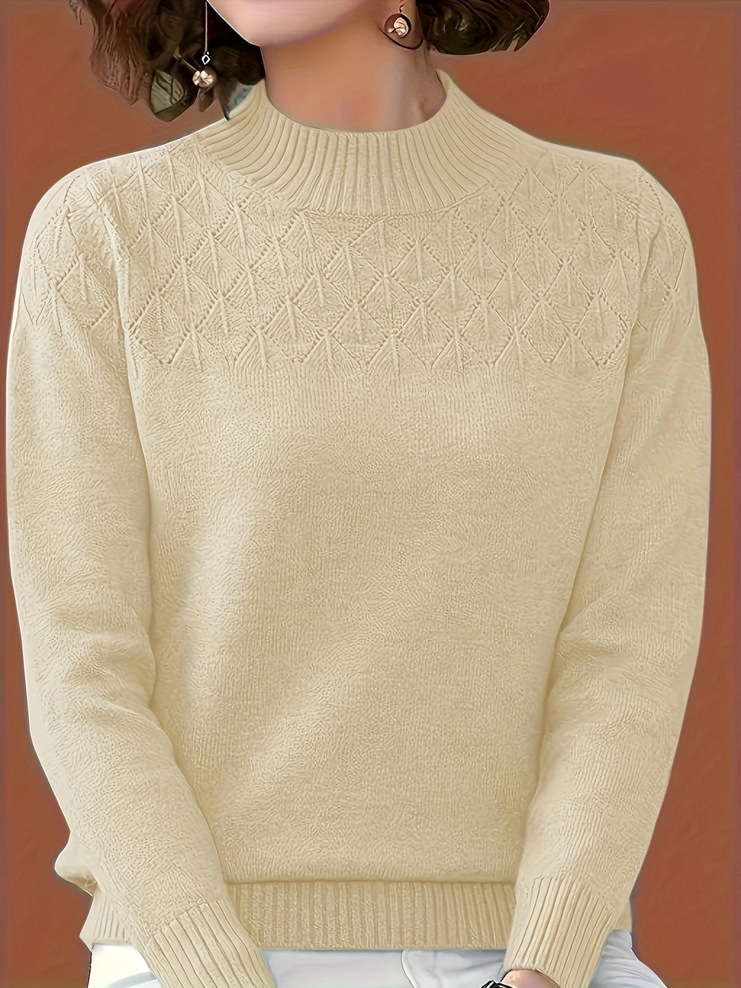 Clara - Textured Knit Jumper