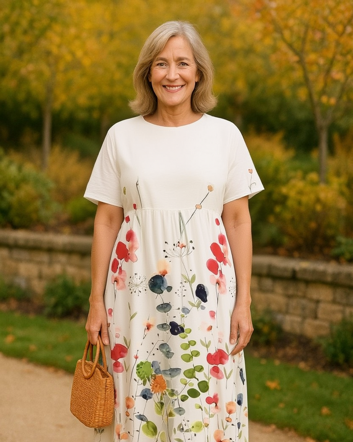 Jemima – Elegant Printed Maxi Dress