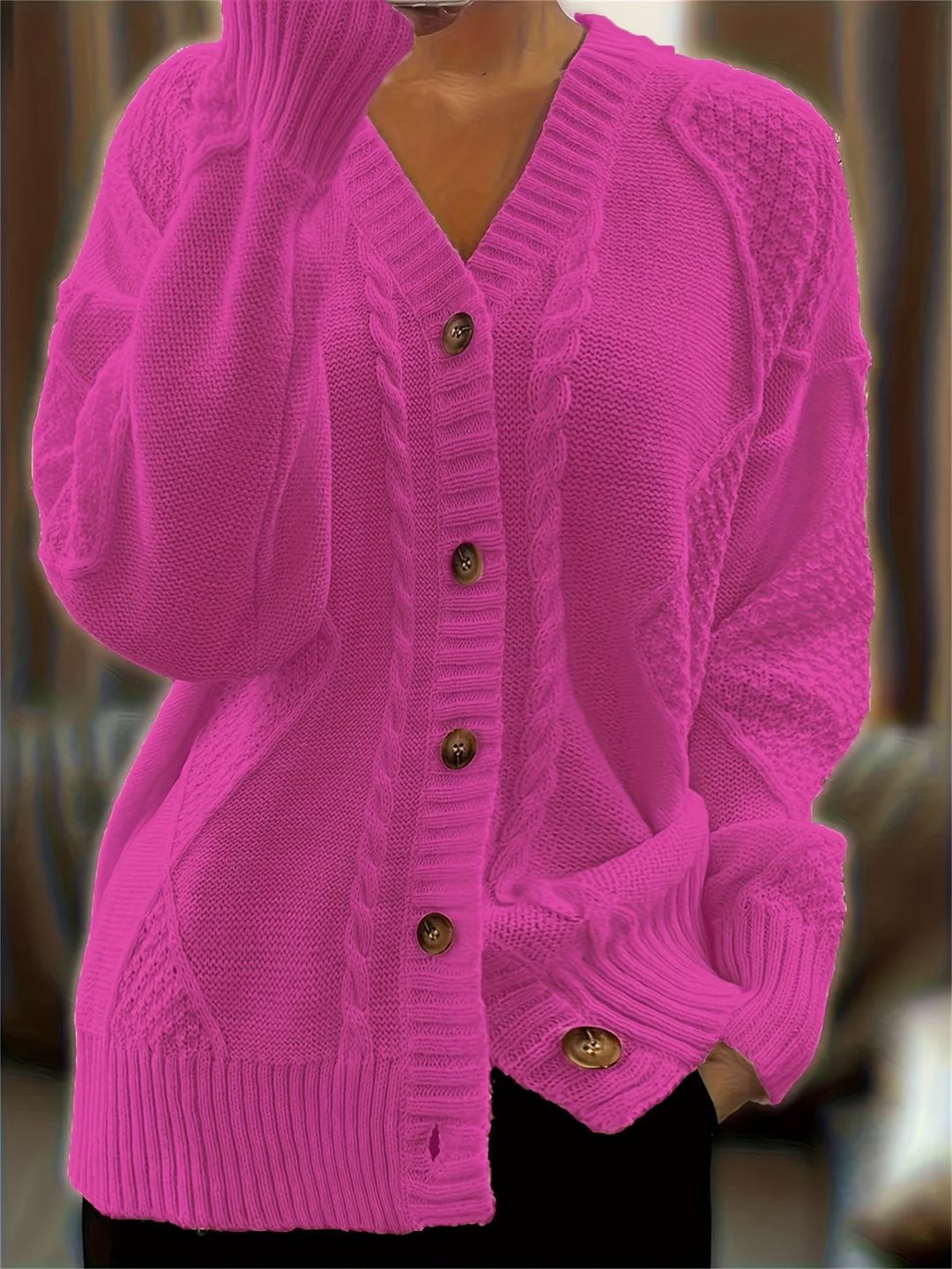 Margot - Cable-Knit Cardigan