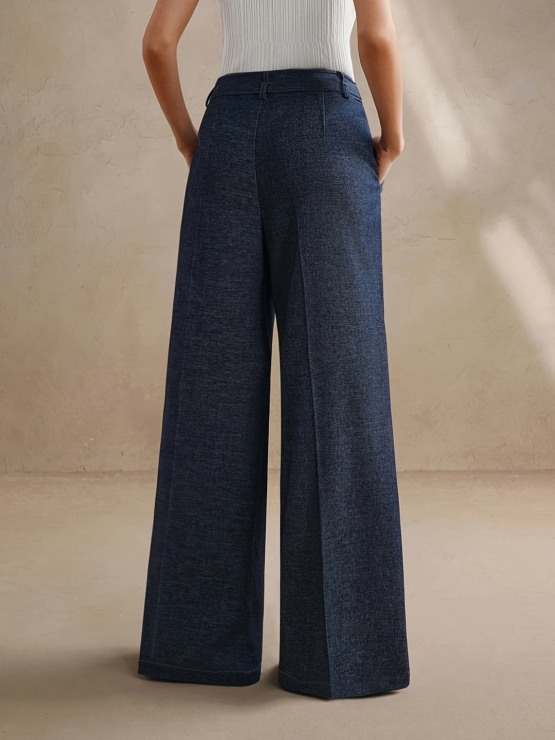Pauline – Wide-Leg Belted Trousers