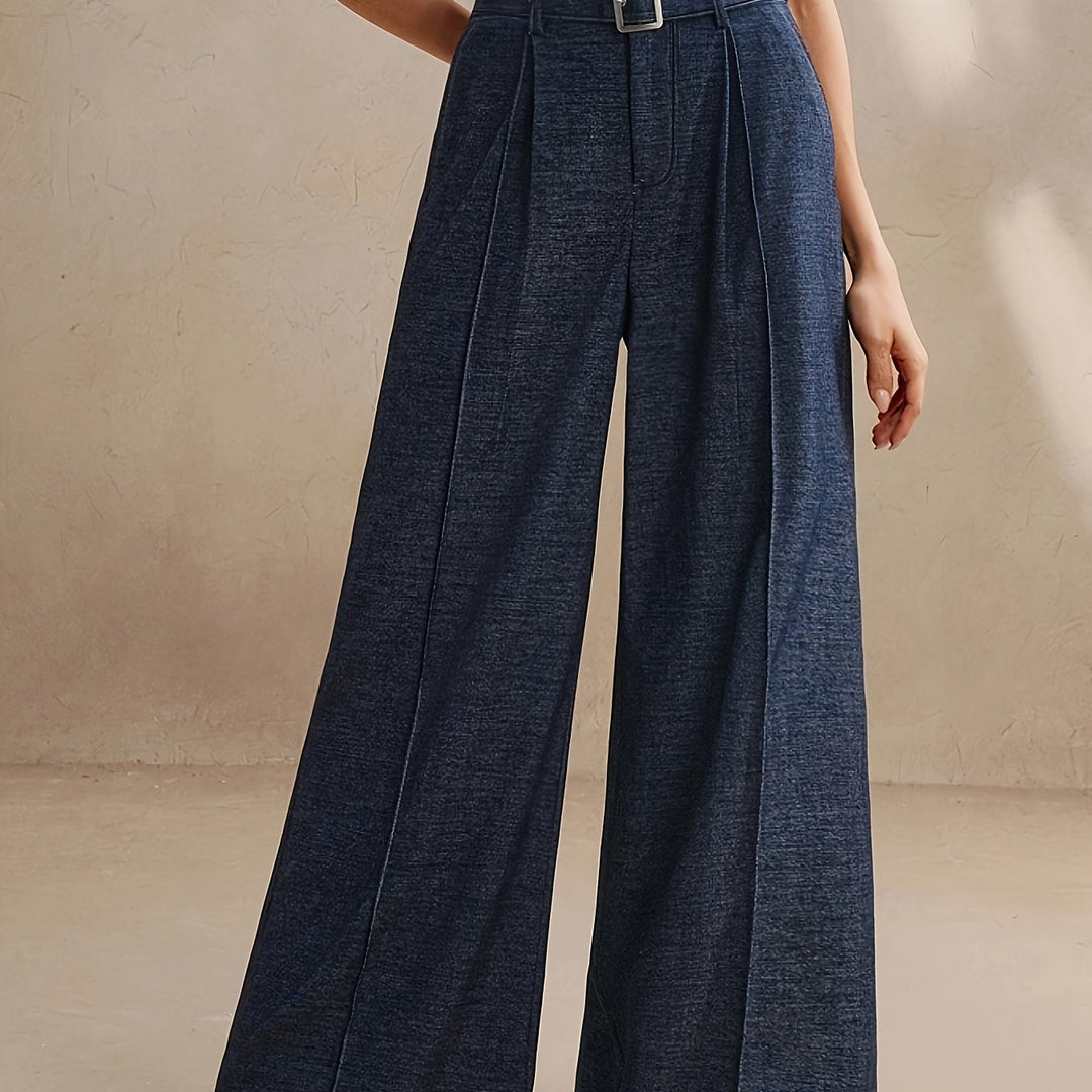 Pauline – Wide-Leg Belted Trousers