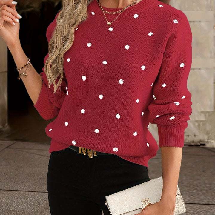 Janet – Soft Polka Dot Knit