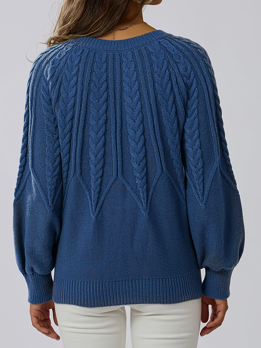 Harper – Cable Knit Crew Neck Jumper