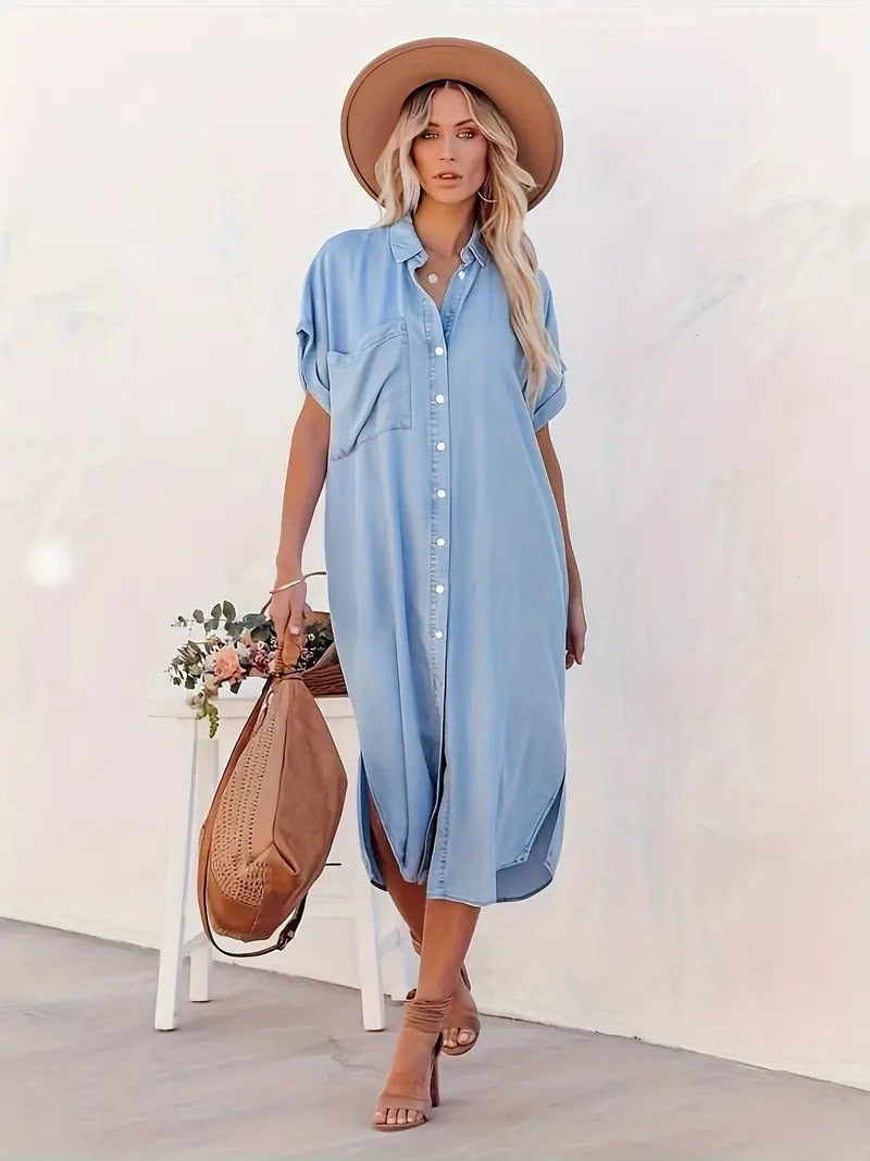 Zara - Chic Pocket Shirt Dress