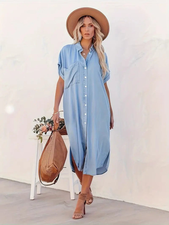 Zara - Chic Pocket Shirt Dress