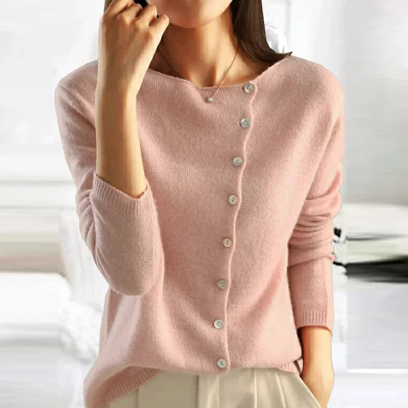 Pauline – Button Knit Jumper