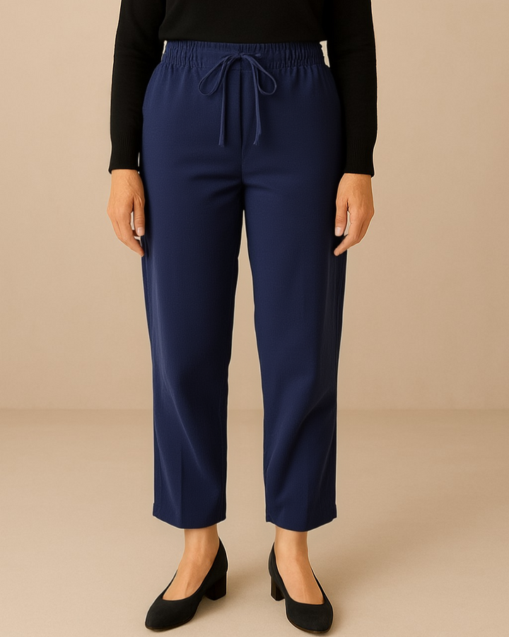 Sylvia – Elegant High-Waisted Cropped Trousers