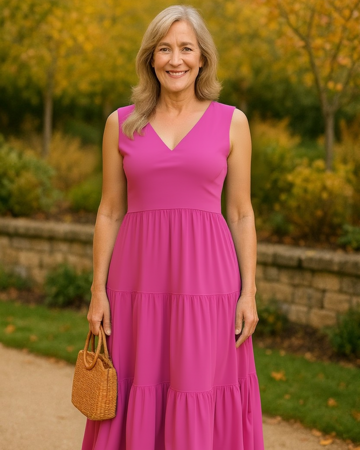Beatrice – Chic V-Neck Maxi Dress