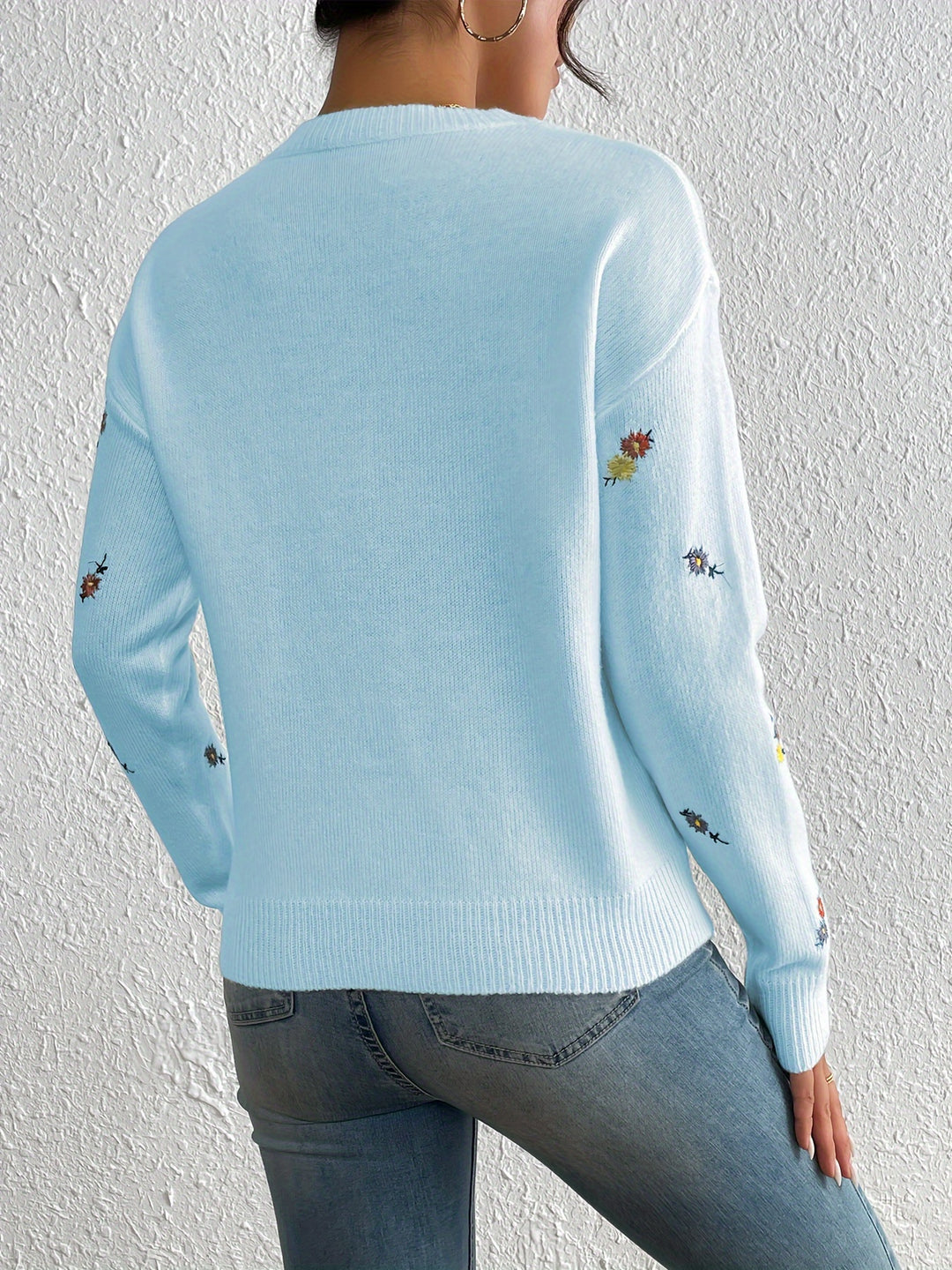 Marjorie – Gentle Flower Knit Jumper
